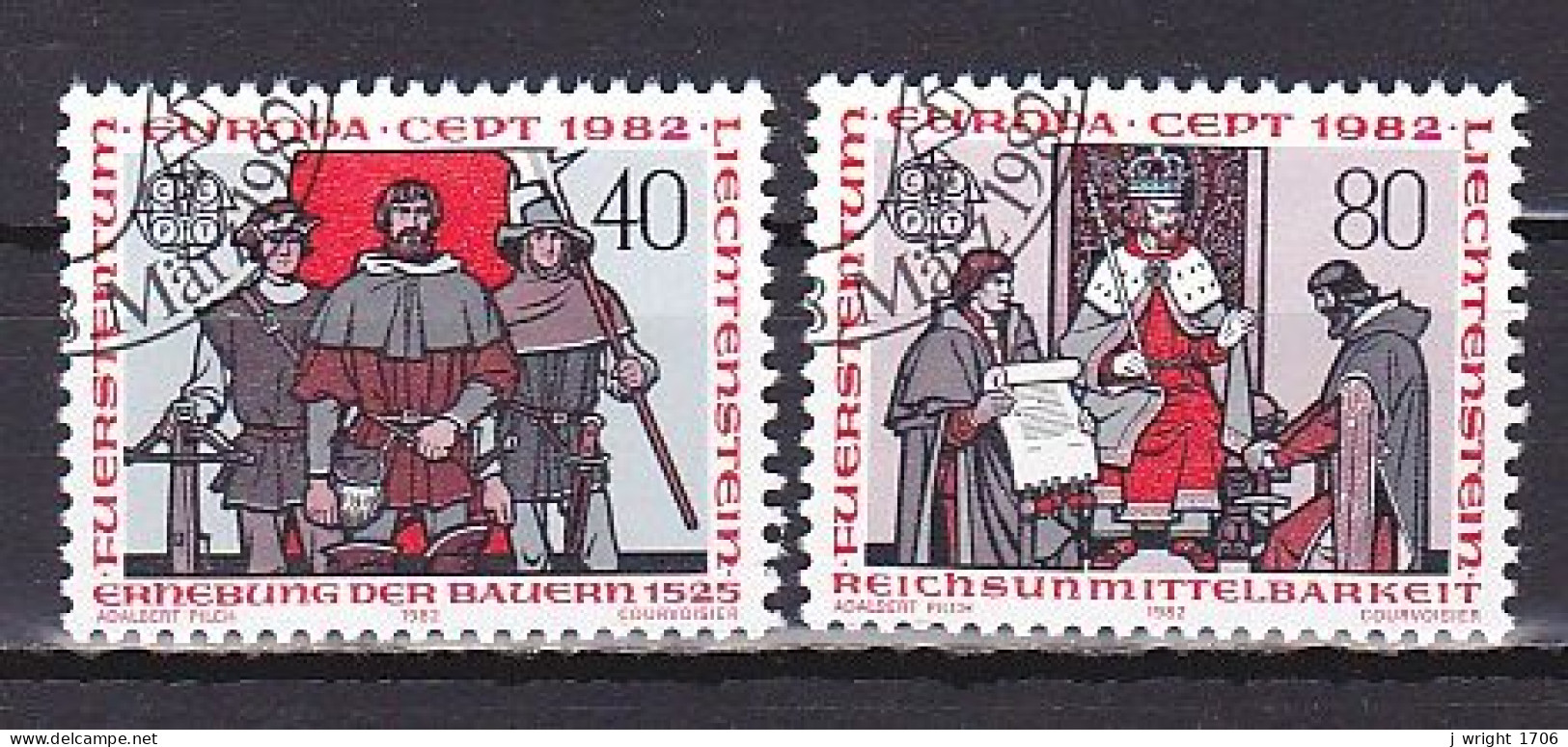Liechtenstein, 1982, Europa CEPT, Set, CTO - Used Stamps