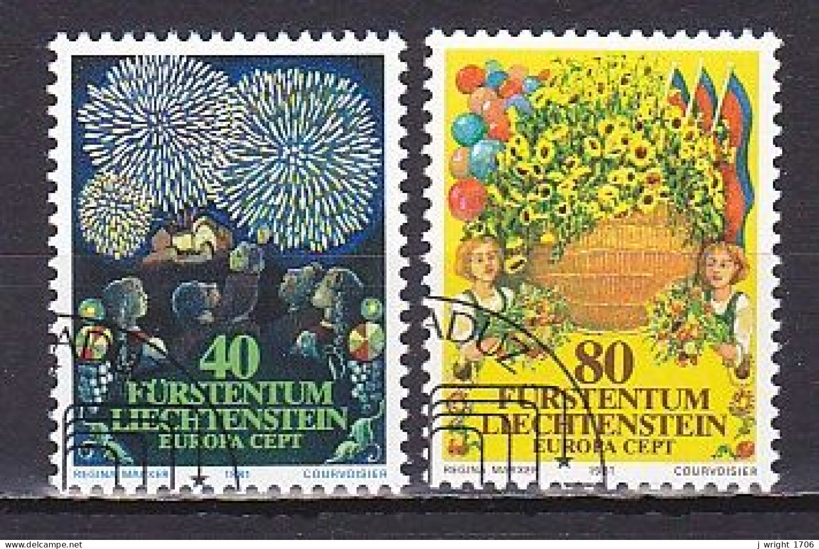 Liechtenstein, 1981, Europa CEPT, Set, CTO - Usati