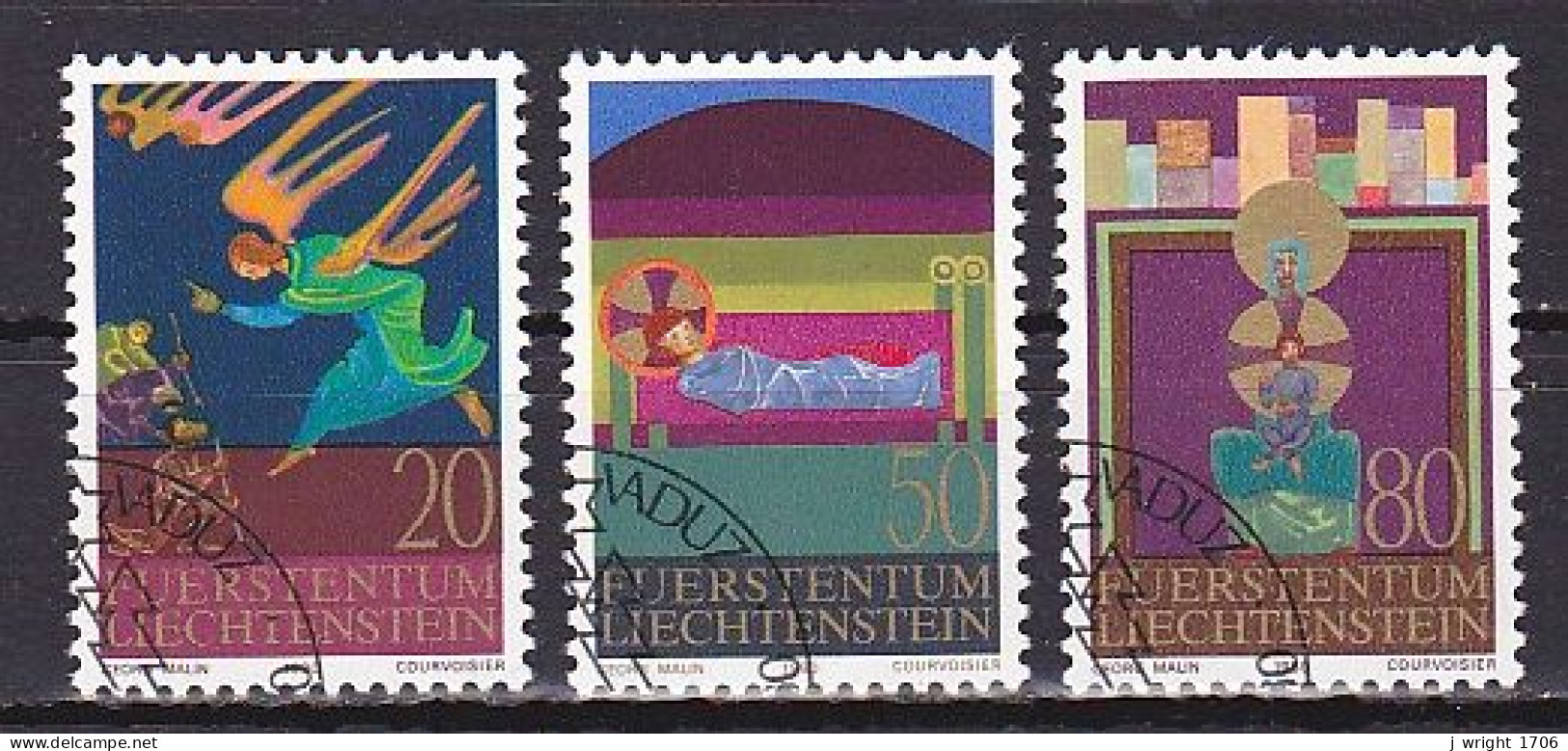 Liechtenstein, 1980, Christmas, Set, CTO - Used Stamps