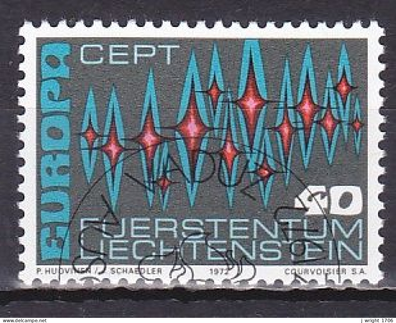 Liechtenstein, 1972, Europa CEPT, 40rp, CTO - Gebraucht