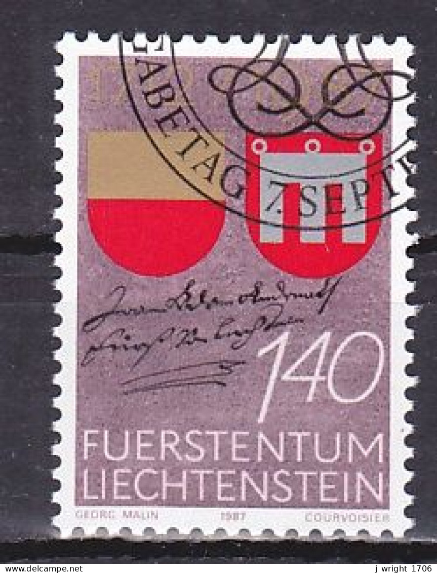 Liechtenstein, 1987, Vadus To House Of Liechtenstein 275th Anniv, 1.40Fr, CTO - Gebraucht