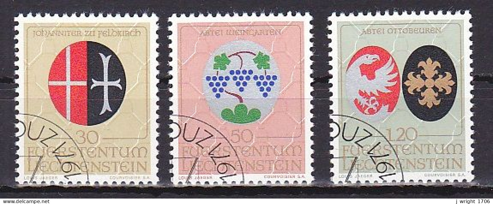 Liechtenstein, 1971, Arms Of Church Patrons, Set, CTO - Usati