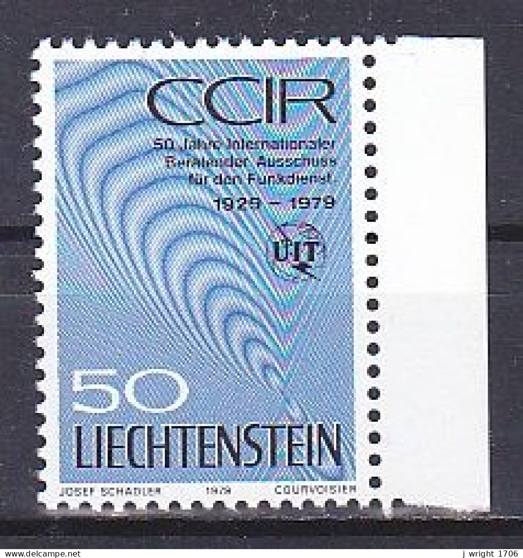 Liechtenstein, 1979, International Radio Consultative Committee, 50rp, MNH - Unused Stamps
