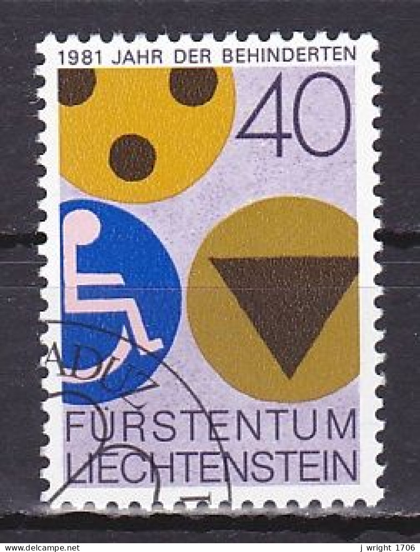 Liechtenstein, 1981, International Year Of The Disabled, 40rp, CTO - Usati