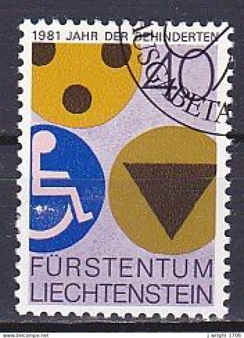 Liechtenstein, 1981, International Year Of The Disabled, 40rp, CTO - Usati