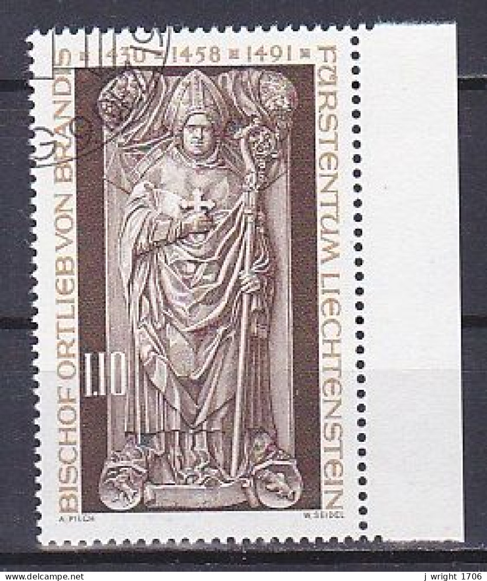 Liechtenstein, 1976, Bishop Ortlieb Von Brandis, 1.10Fr, CTO - Used Stamps