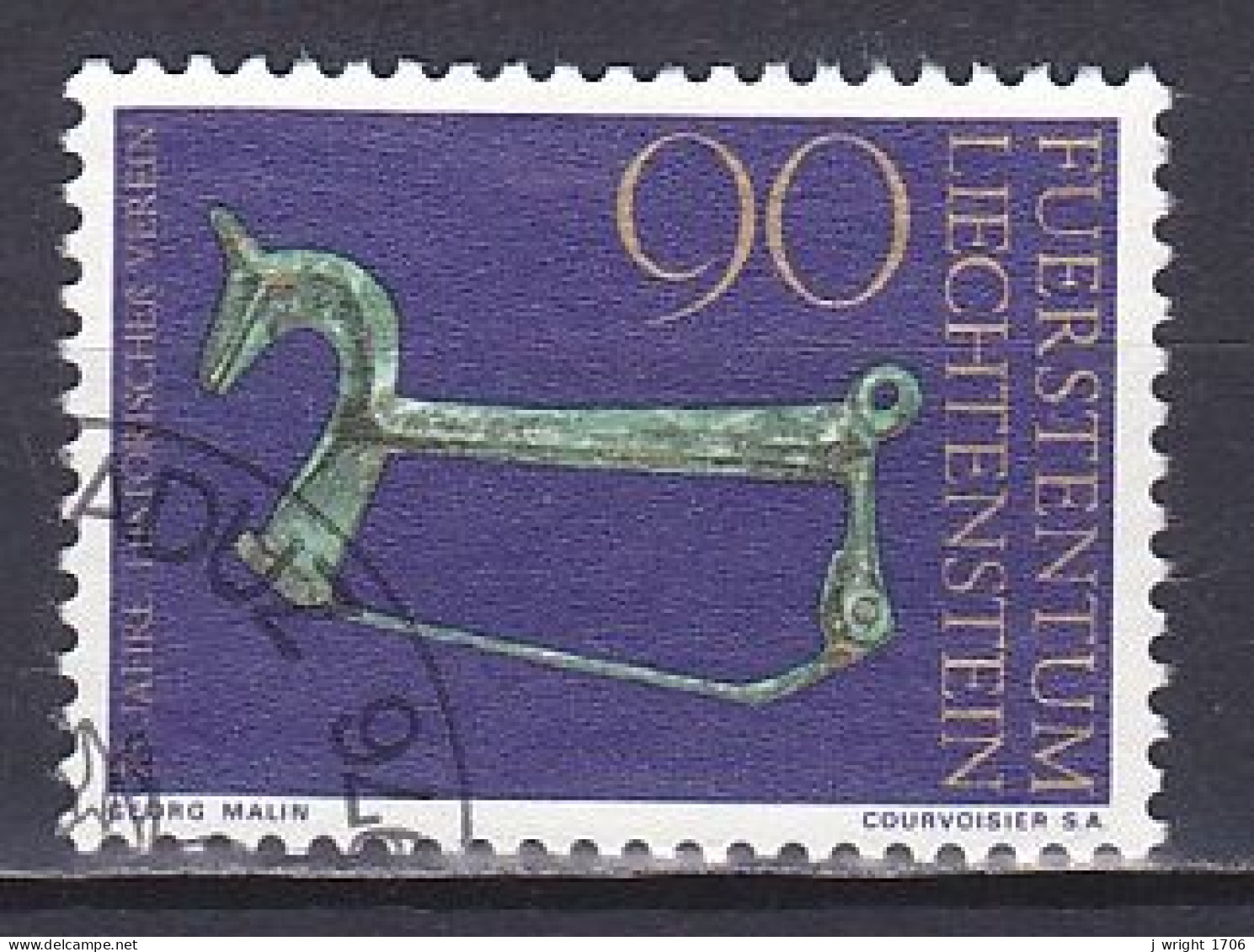 Liechtenstein, 1976, National Historical Society 75th Anniv, 90rp, CTO - Usados