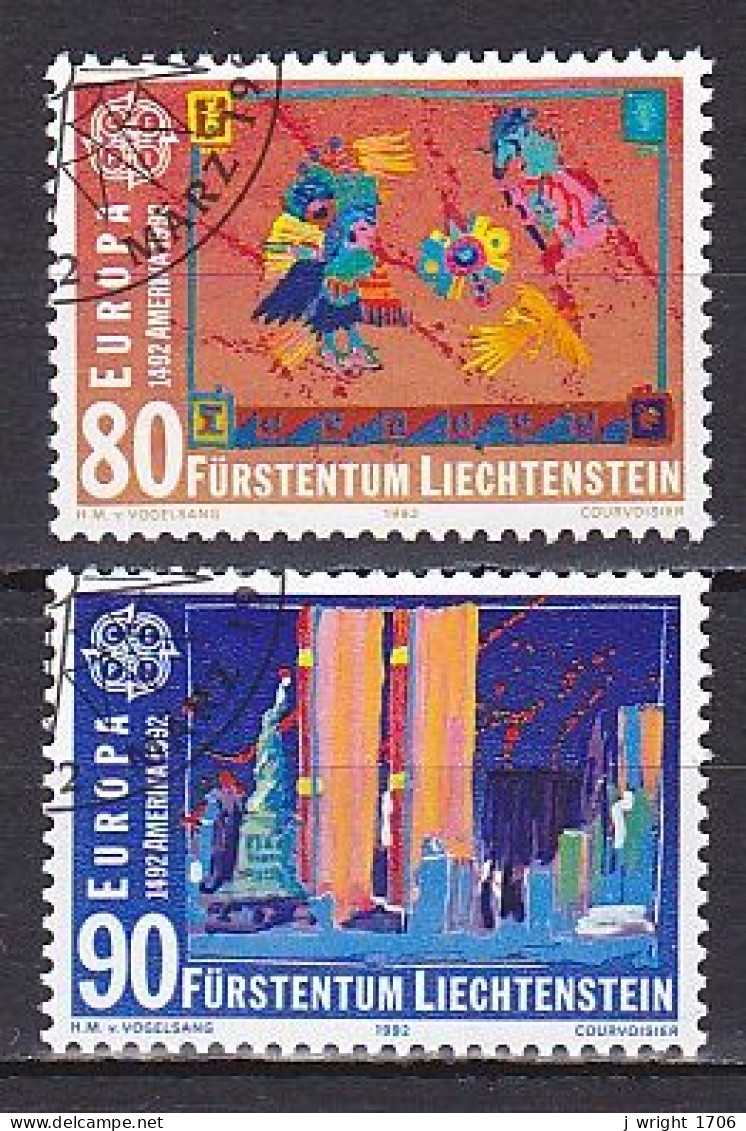 Liechtenstein, 1992, Europa CEPT, Set, CTO - Gebruikt