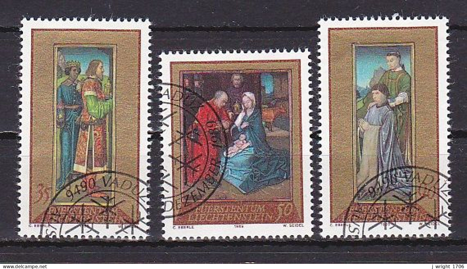 Liechtenstein, 1989, Christmas, Set, CTO - Used Stamps