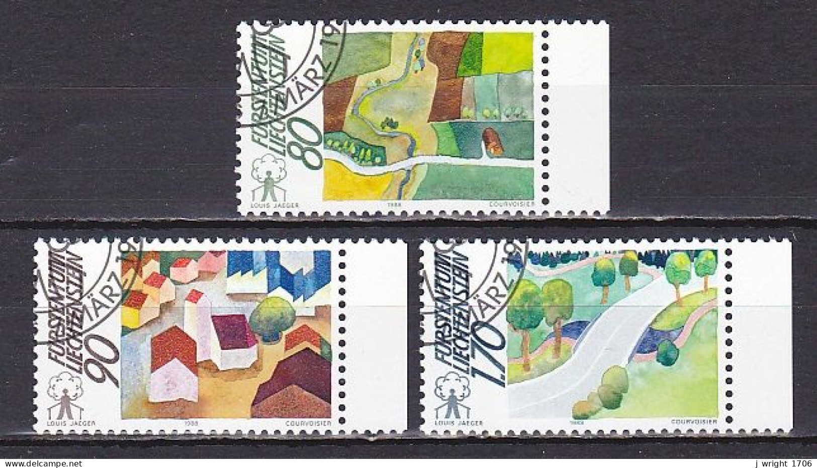 Liechtenstein, 1988, European Rural Areas Campaign, Set, CTO - Used Stamps