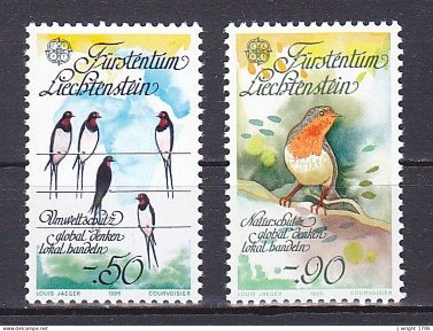 Liechtenstein, 1986, Europa CEPT, Set, MNH - Unused Stamps