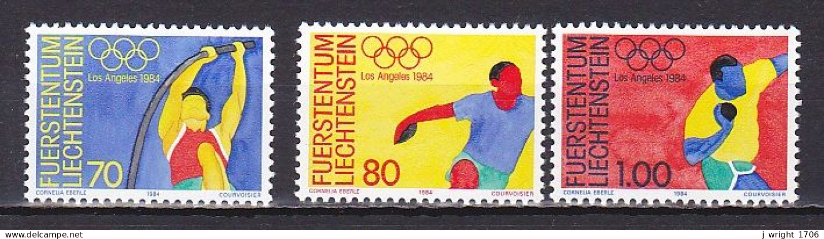 Liechtenstein, 1984, Olympic Summer Games, Set, MNH - Ungebraucht