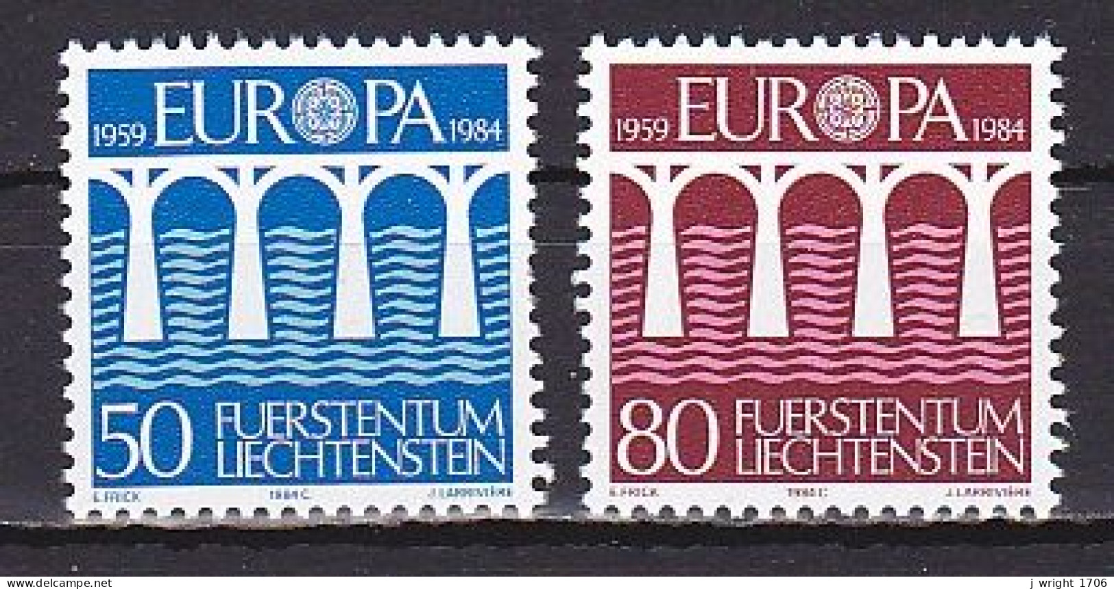 Liechtenstein, 1984, Europa CEPT, Set, MNH - Unused Stamps