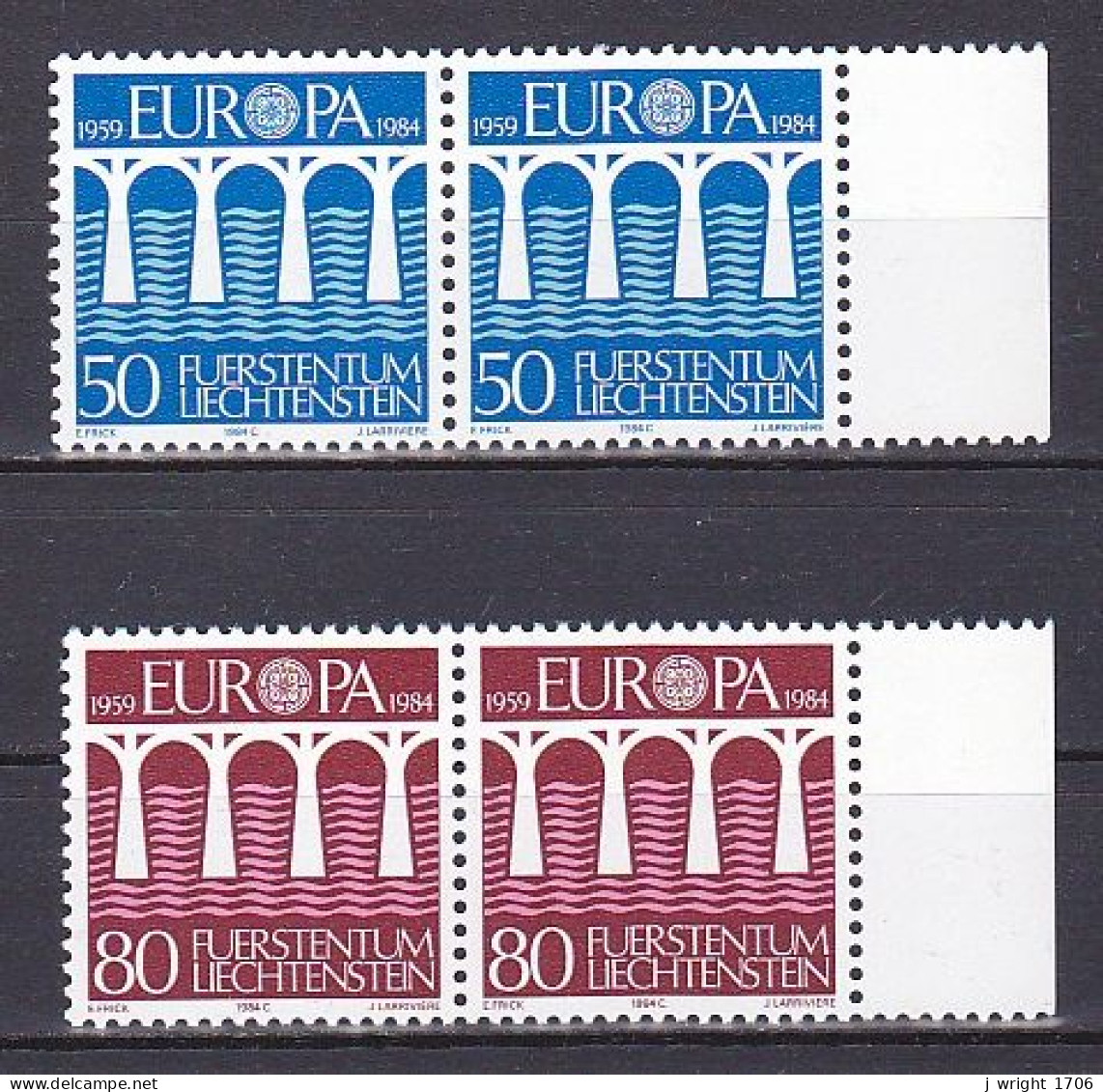 Liechtenstein, 1984, Europa CEPT, Set, MNH - Neufs