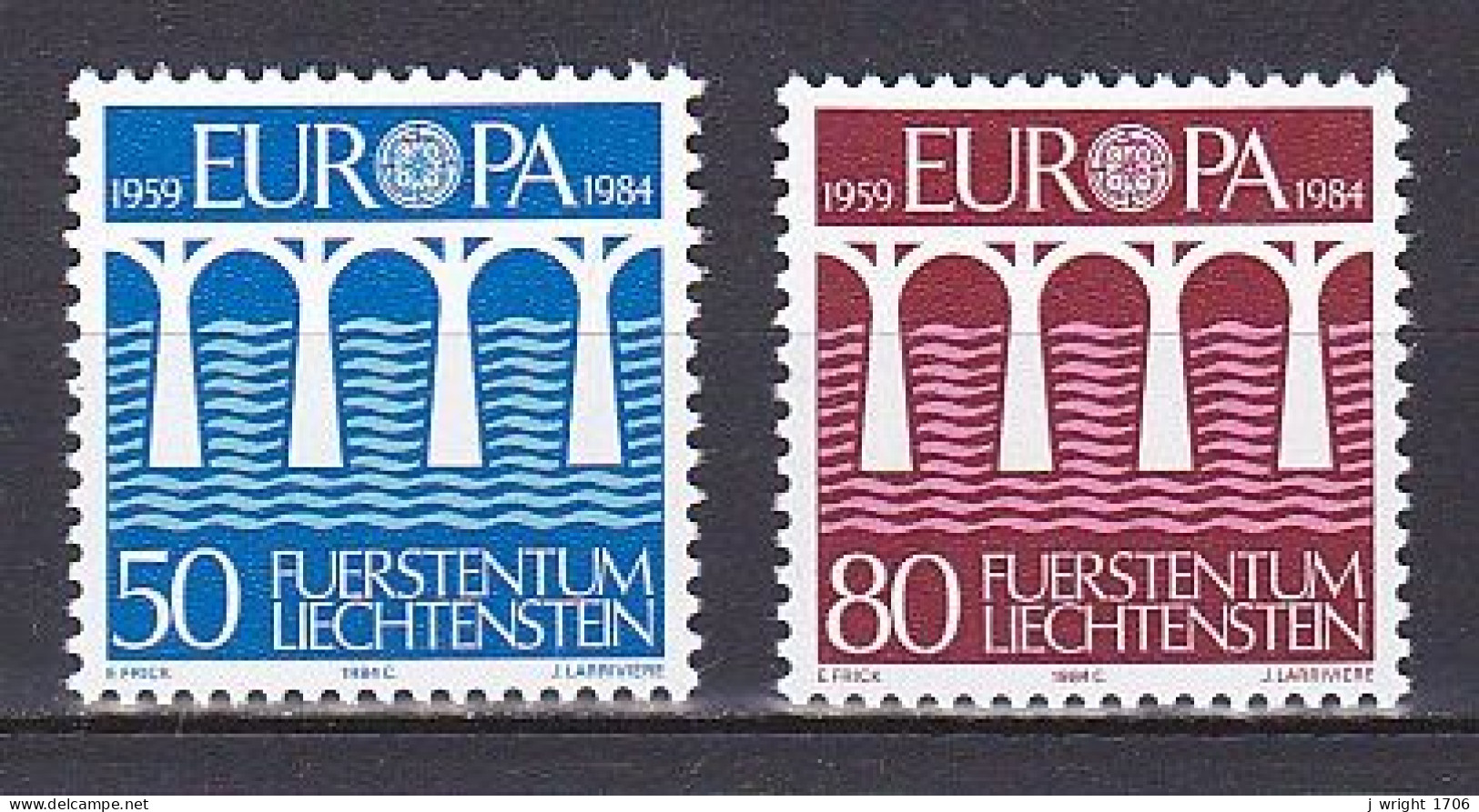 Liechtenstein, 1984, Europa CEPT, Set, MNH - Nuovi