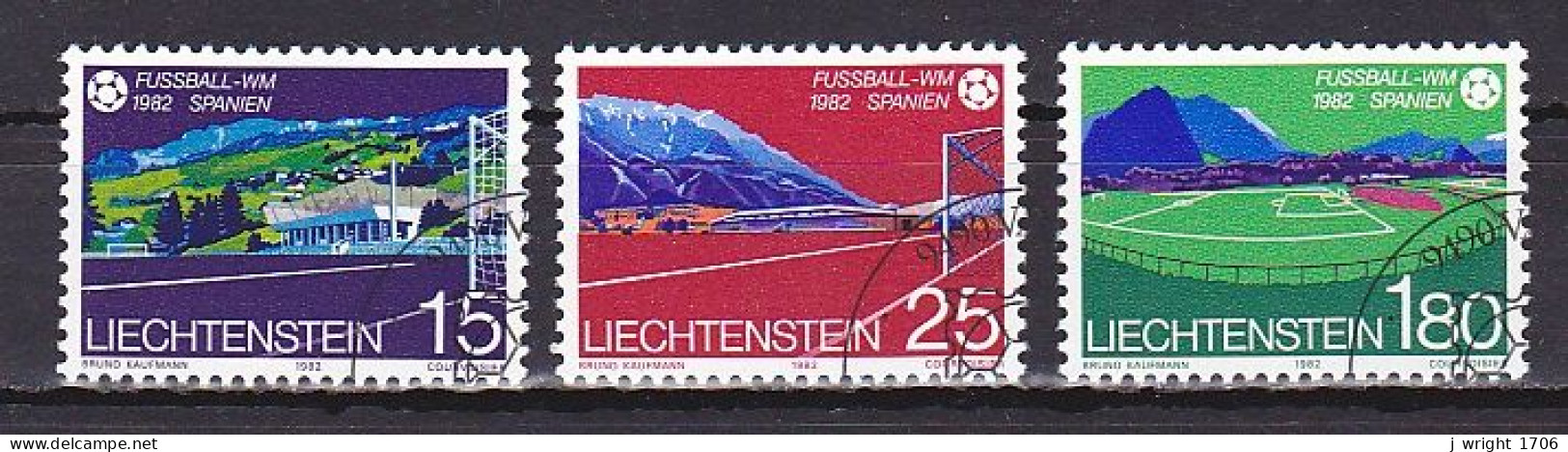 Liechtenstein, 1982, World Cup Football Championship, Set, CTO - Oblitérés