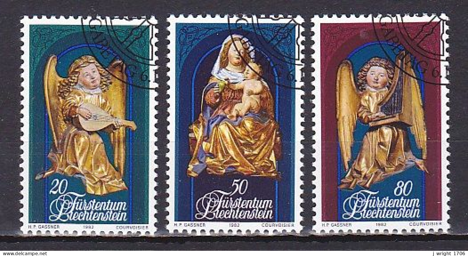 Liechtenstein, 1982, Christmas, Set, CTO - Used Stamps