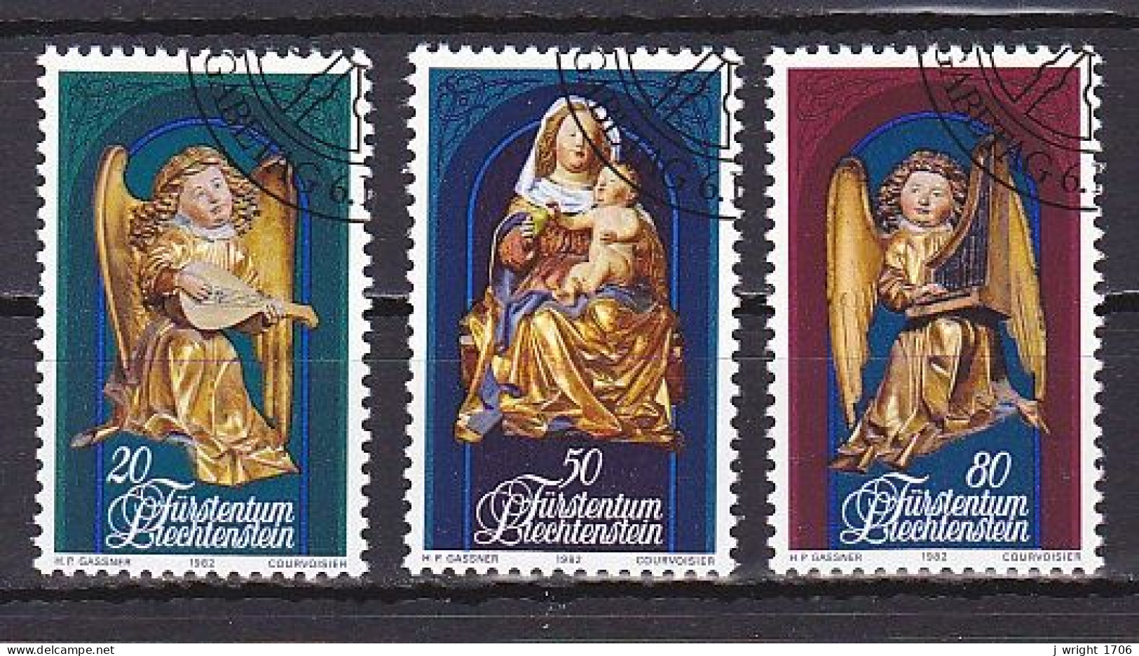 Liechtenstein, 1982, Christmas, Set, CTO - Used Stamps