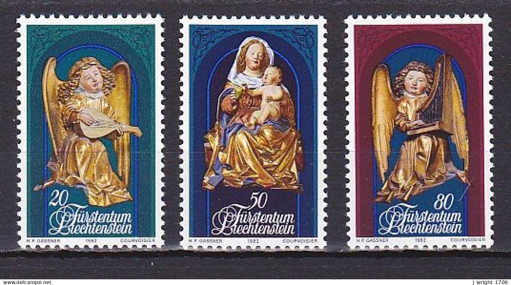 Liechtenstein, 1982, Christmas, Set, MNH - Unused Stamps