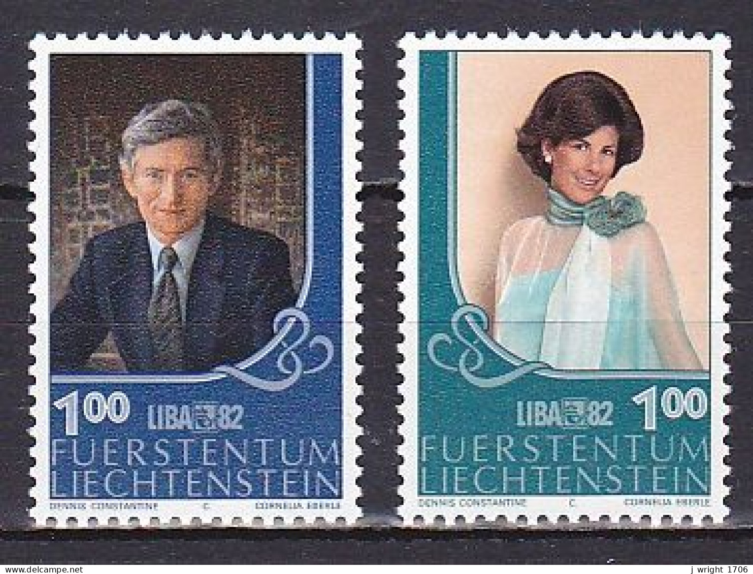 Liechtenstein, 1982, LIBA 82 Exhib, Set, MNH - Unused Stamps