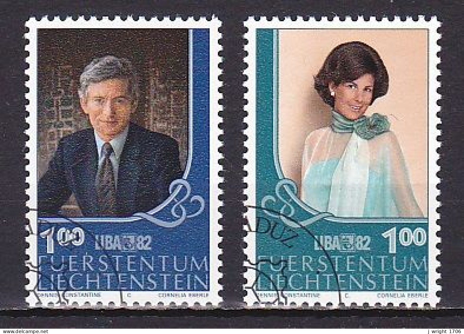 Liechtenstein, 1982, LIBA 82 Exhib, Set, CTO - Used Stamps