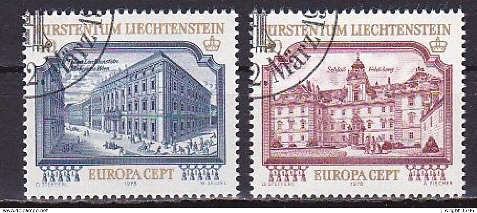 Liechtenstein, 1978, Europa CEPT, Set, CTO - Gebruikt