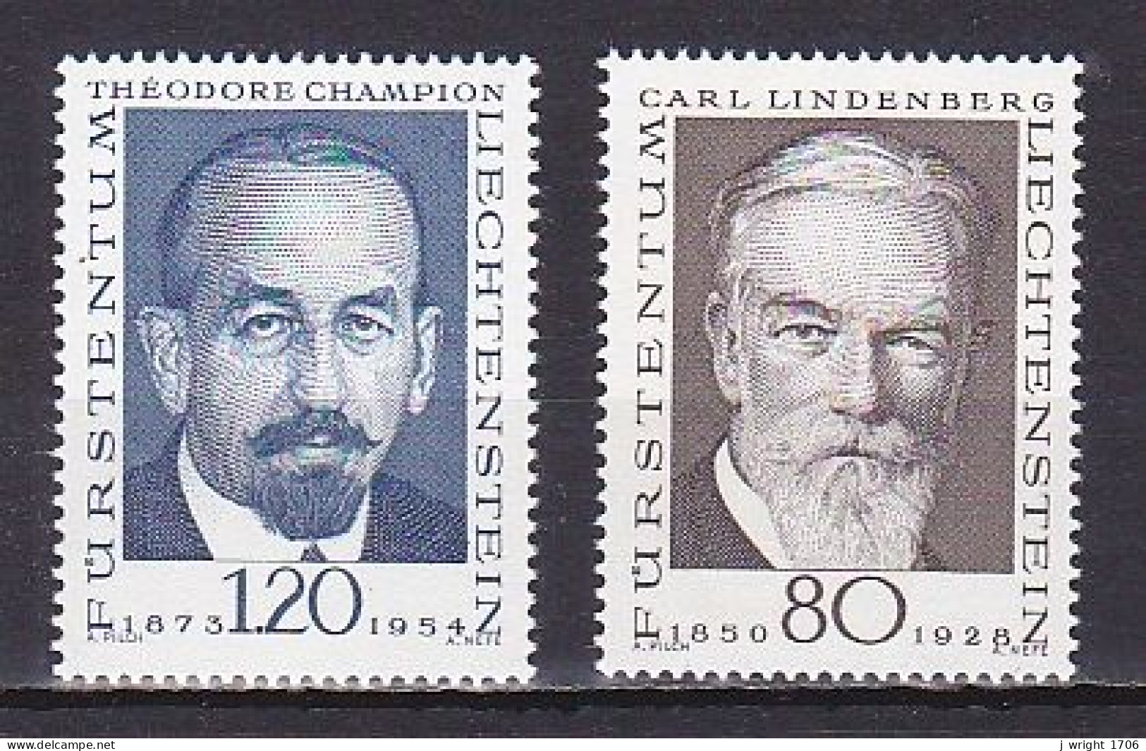 Liechtenstein, 1969, Pioneers Of Philately 2nd Series, Set, MNH - Nuevos