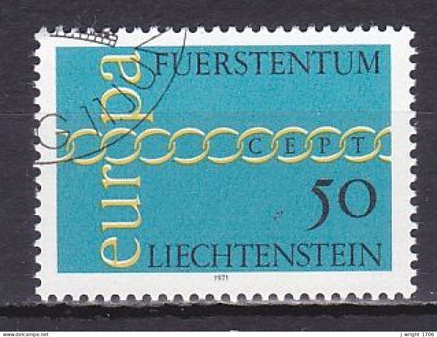 Liechtenstein, 1971, Europa CEPT, 50rp, CTO - Used Stamps