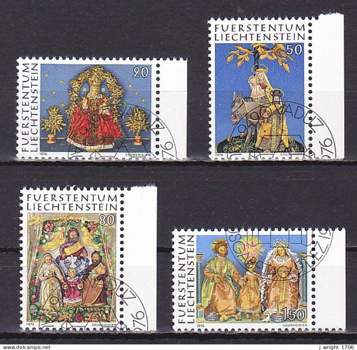 Liechtenstein, 1976, Christmas, Set, CTO - Used Stamps