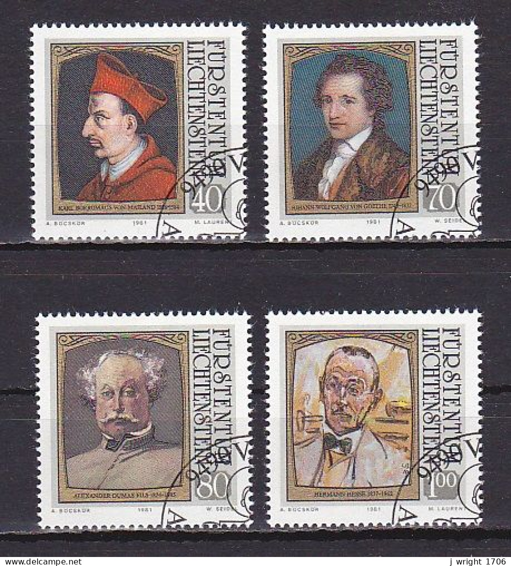 Liechtenstein, 1981, Visitors Portraits 1st Series, Set, CTO - Usados