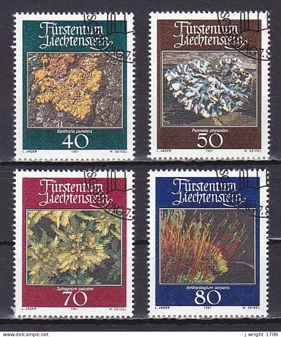 Liechtenstein, 1981, Mosses & Lichens, Set, CTO - Usados