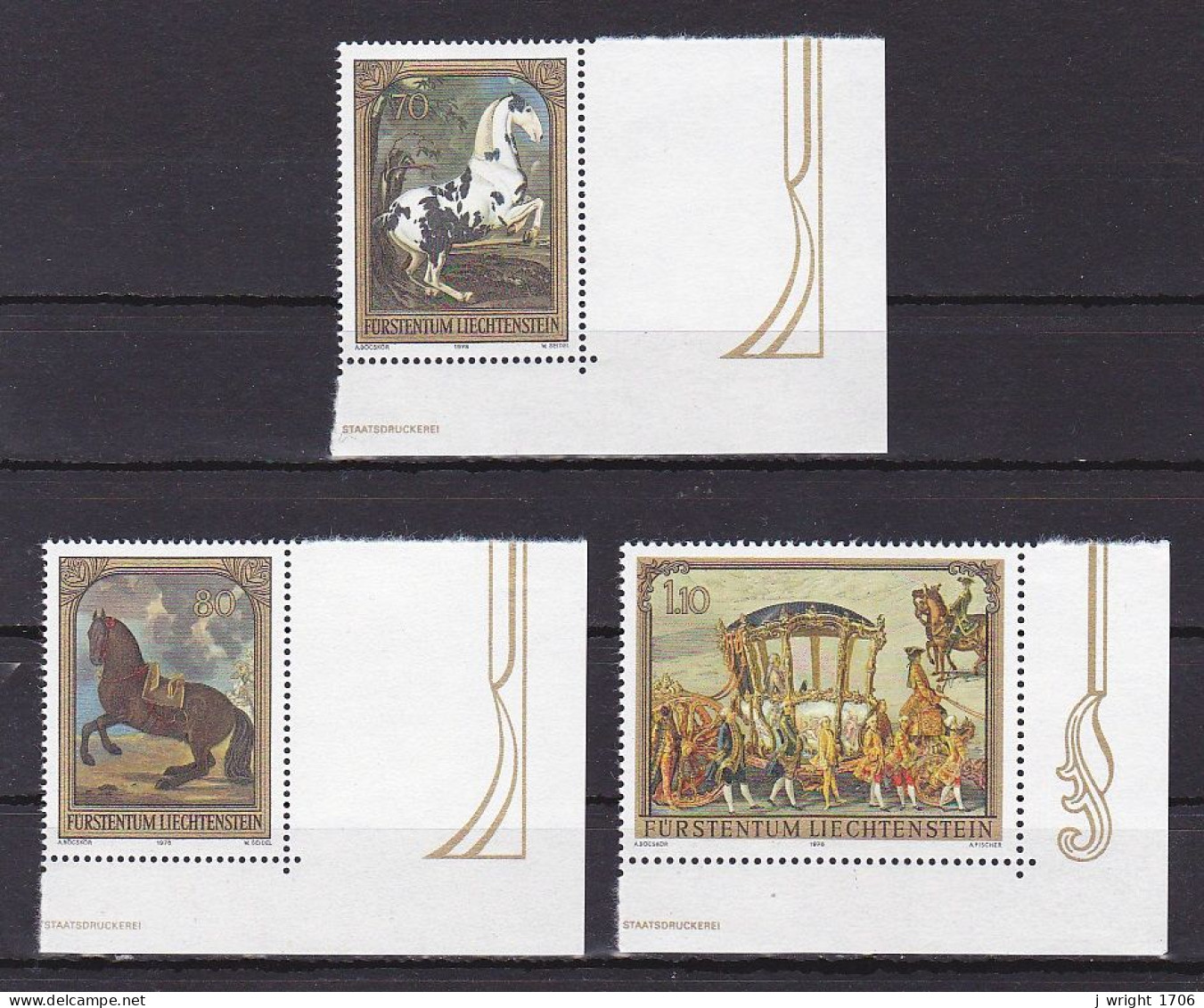 Liechtenstein, 1978, Paintings, Set, MNH - Ongebruikt