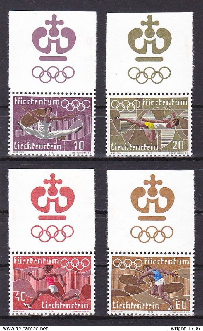 Liechtenstein, 1972, Olympic Summer Games, Set, MNH - Ongebruikt