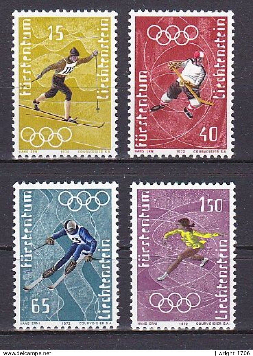 Liechtenstein, 1971, Olympic Winter Games 1972, Set, MNH - Unused Stamps