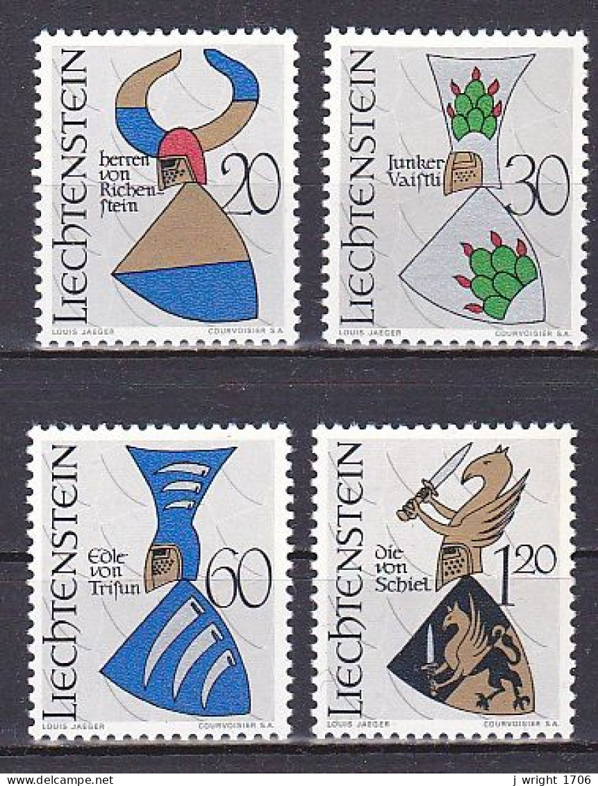 Liechtenstein, 1966, Coat Of Arms 3rd Series, Set, MNH - Ungebraucht