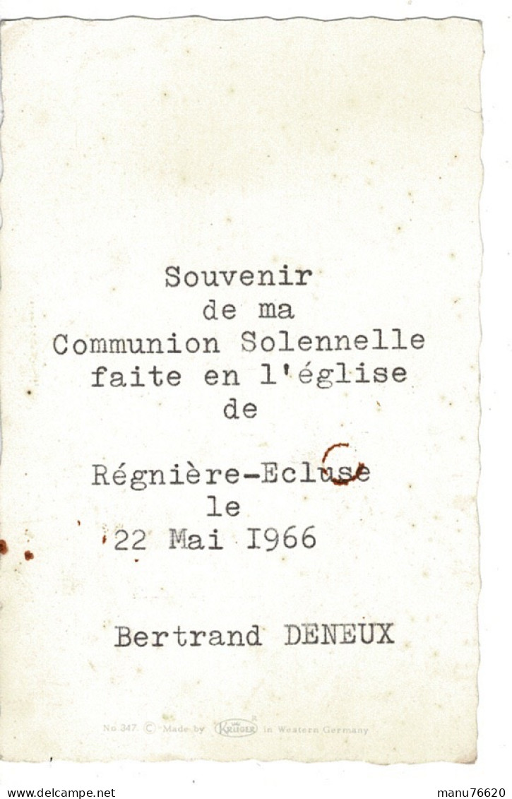 IMAGE RELIGIEUSE - CANIVET : Bertrand D...? Régnière-ecluse - Somme - France . - Religion & Esotérisme