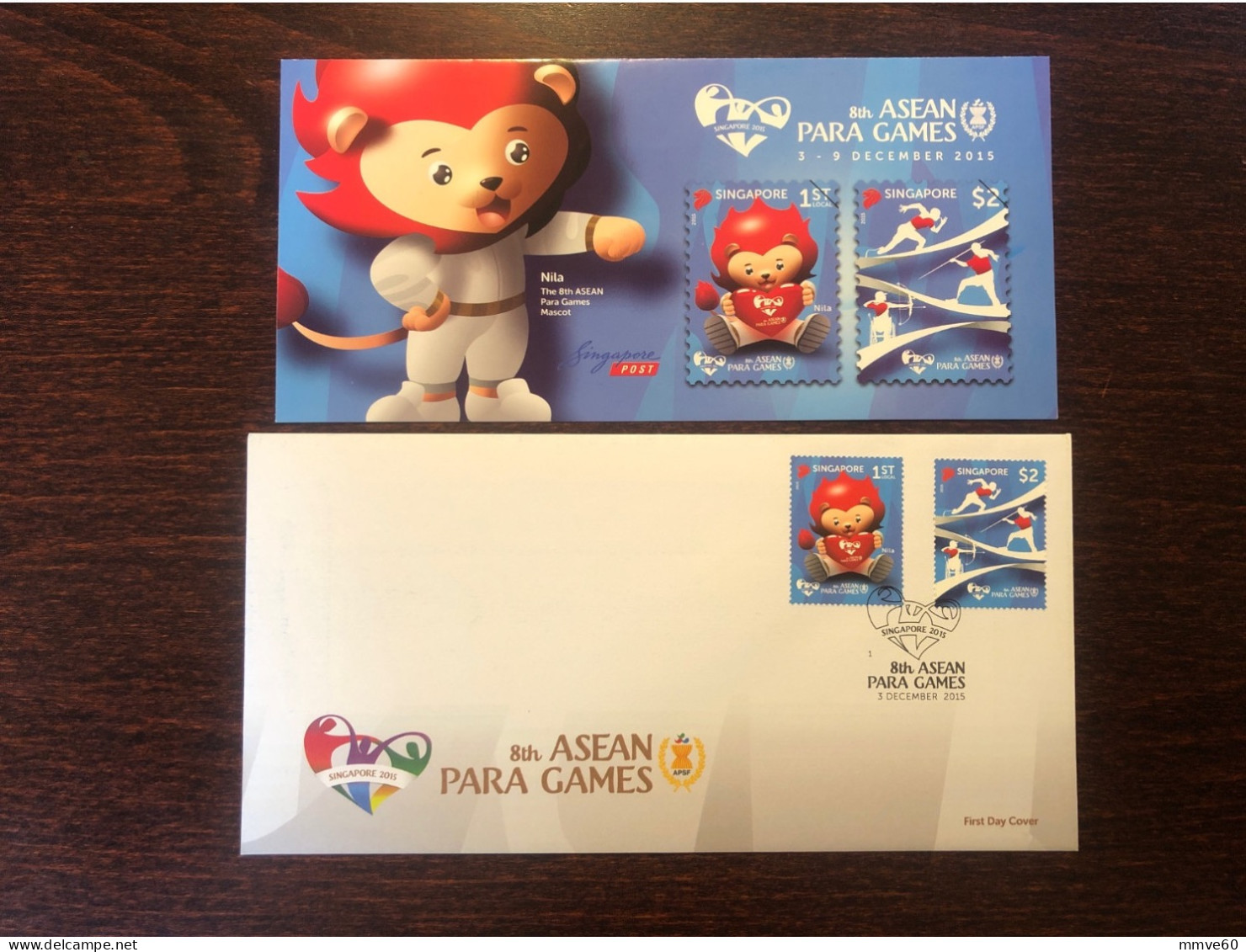 SINGAPORE FDC COVER 2015 YEAR PARA GAMES DISABLED SPORTS HEALTH MEDICINE STAMPS - Singapore (1959-...)