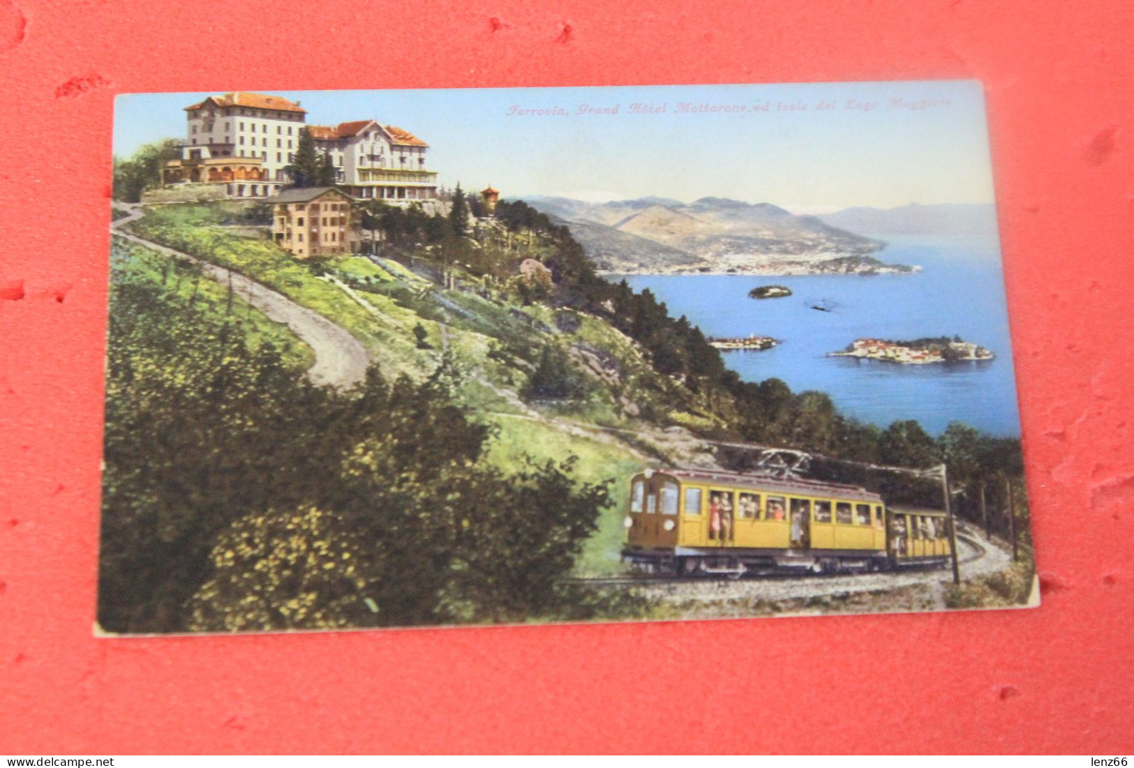 VCO Mottarone Il Grand Hotel E La Ferrovia Con Train Treno Trenino 1938 Ed. Brunner - Verbania