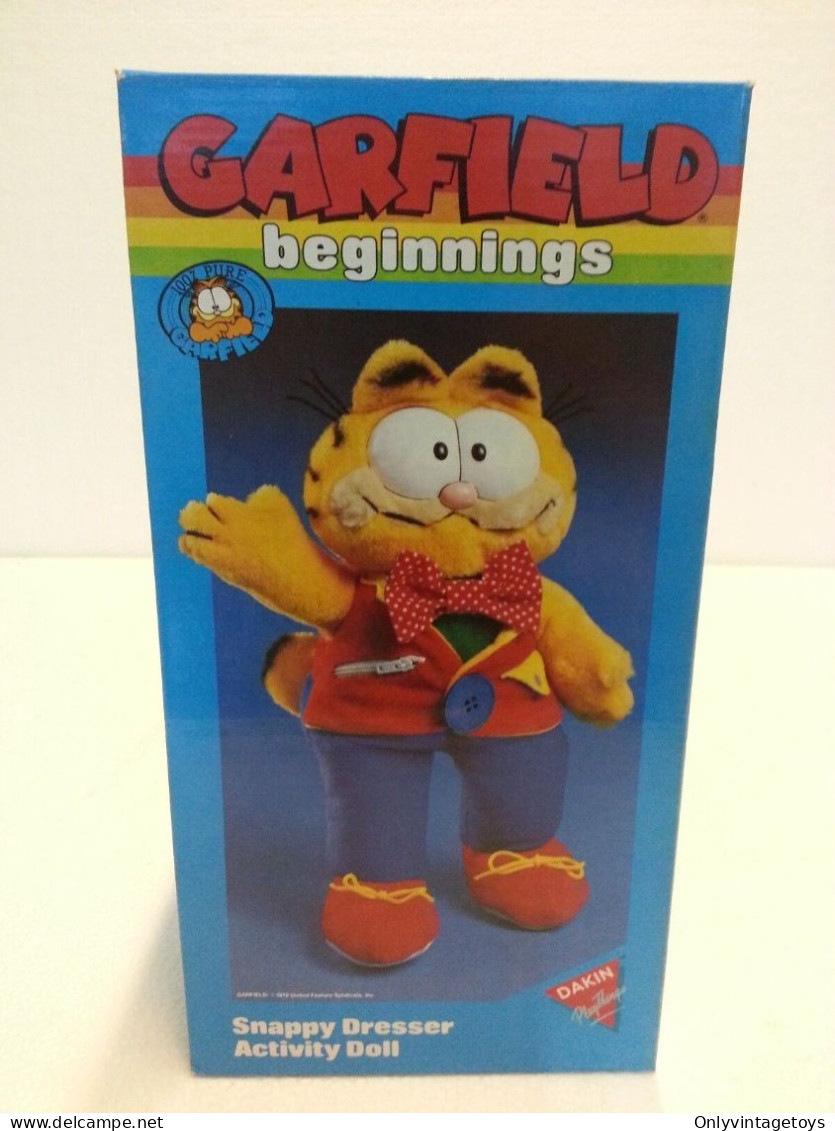 Vintage 80' Garfield Beginnins Snappy Dresser Activity Doll Dakin. Unused And Boxed - Knuffels