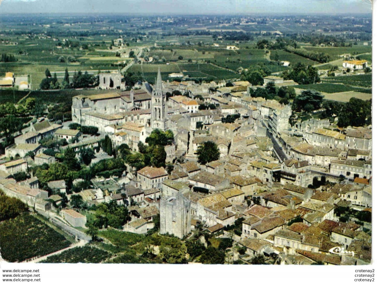 33 SAINT EMILION Vue Générale Aérienne VOIR DOS - Saint-Emilion