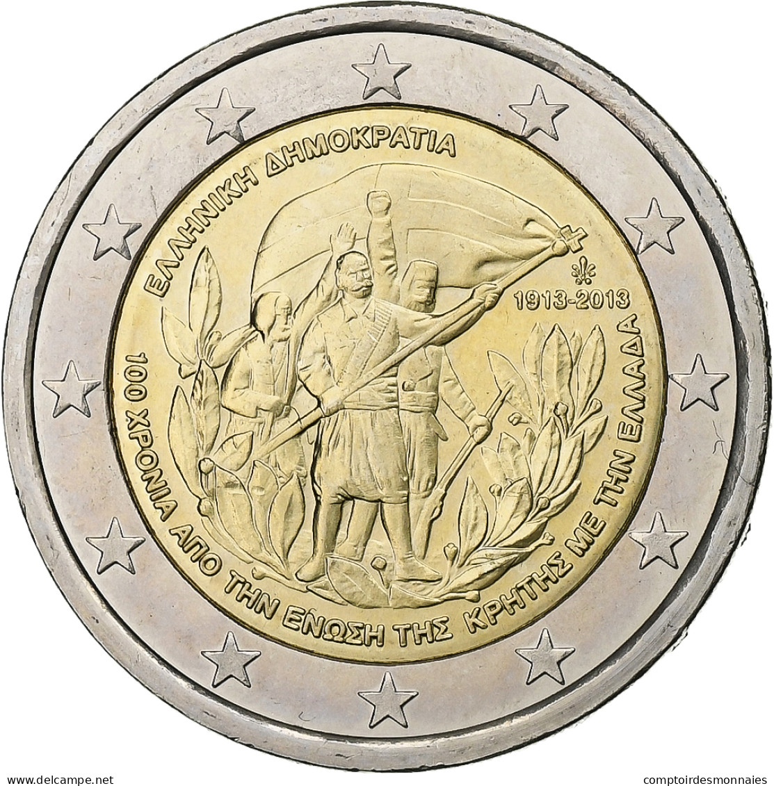 Grèce, 2 Euro, 2013, Athènes, Bimétallique, SPL+ - Greece