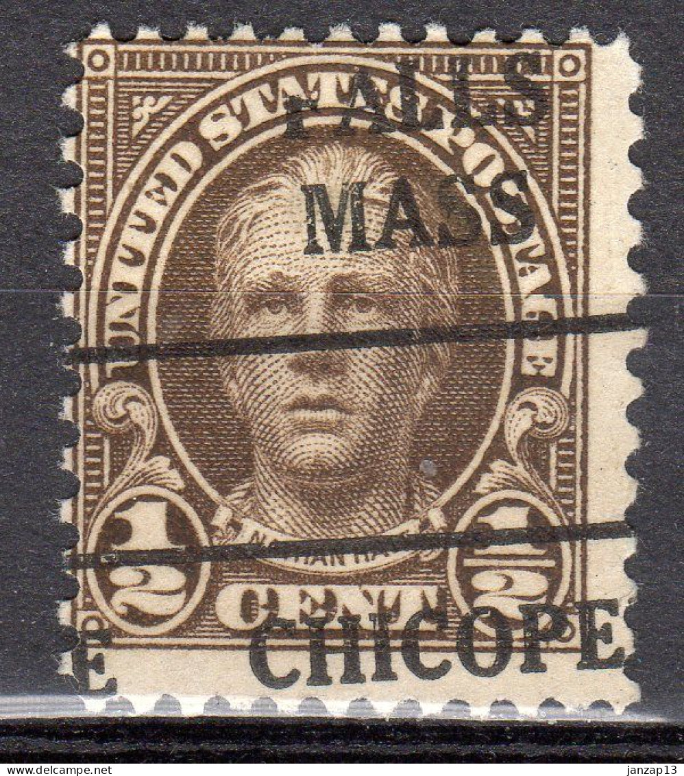 MM-504; USA Precancel/Vorausentwertung/Preo; CHICOPEE FALLS (MA), Type L-1 E - Vorausentwertungen