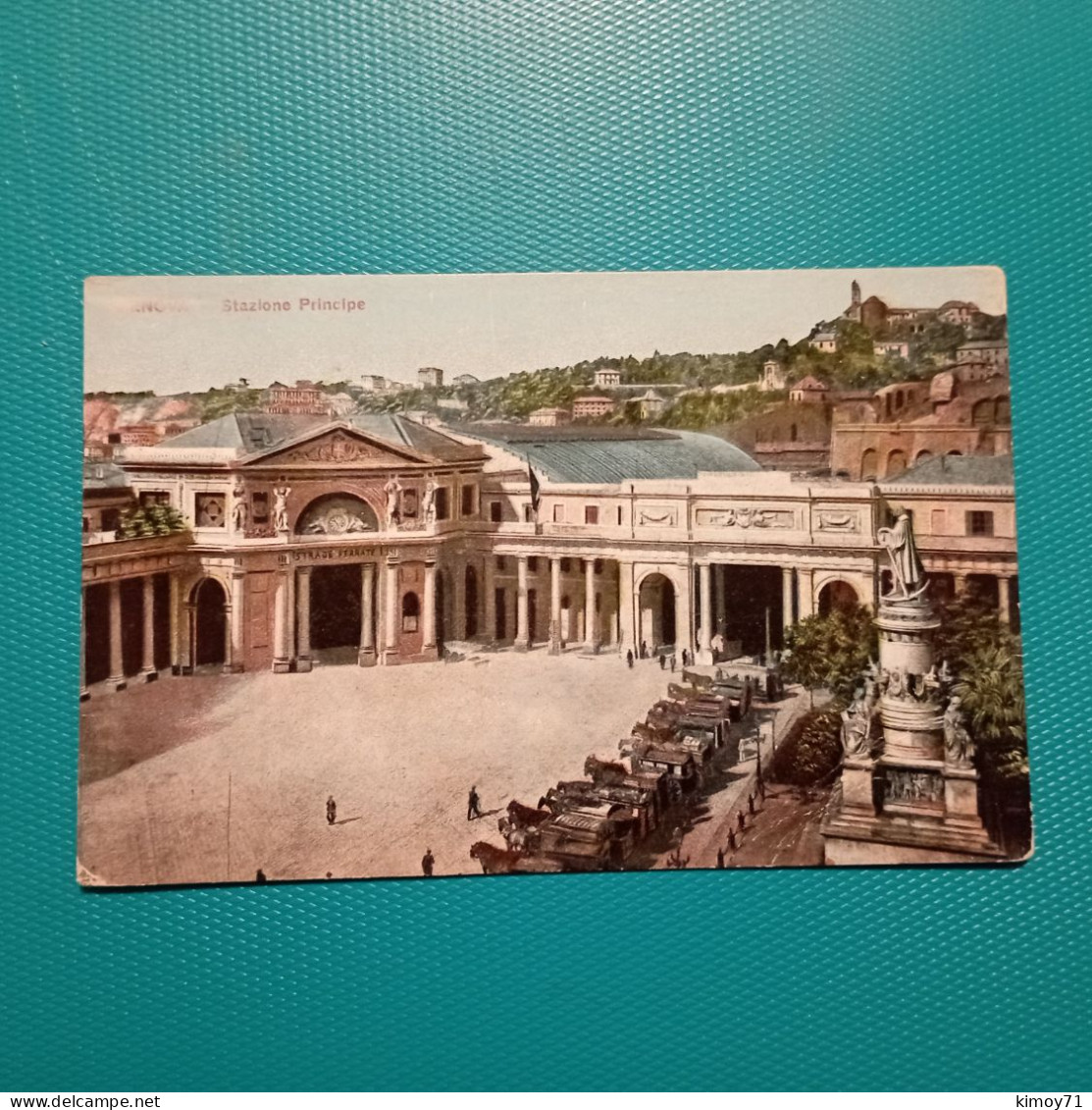 Cartolina Genova - Stazione Principale. Viaggiata 1909 - Genova (Genoa)