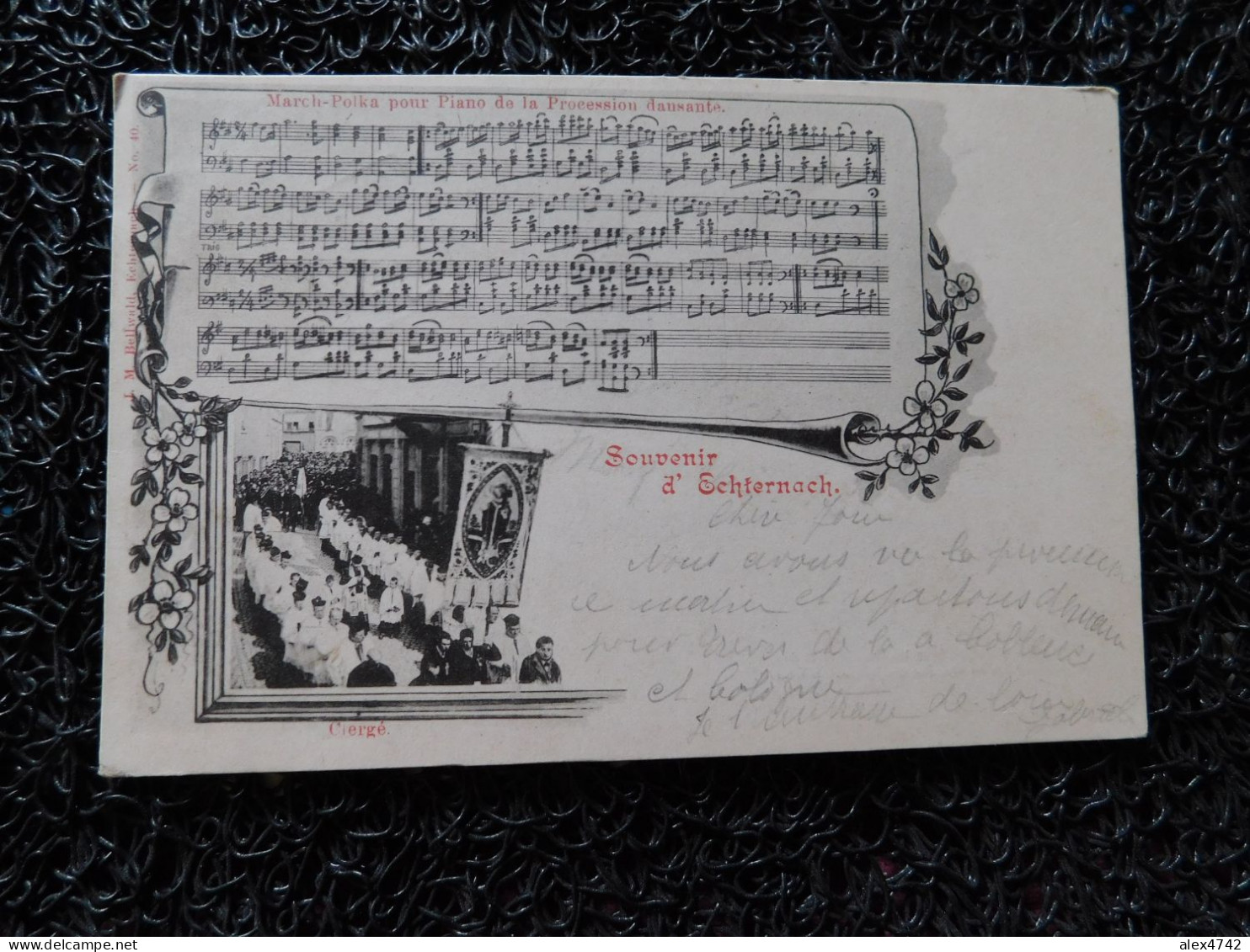 Souvenir D'Echternach, Le Clergé, March-Polka Pour Piano De La Procession Dansante, 1901 (Y20) - Echternach
