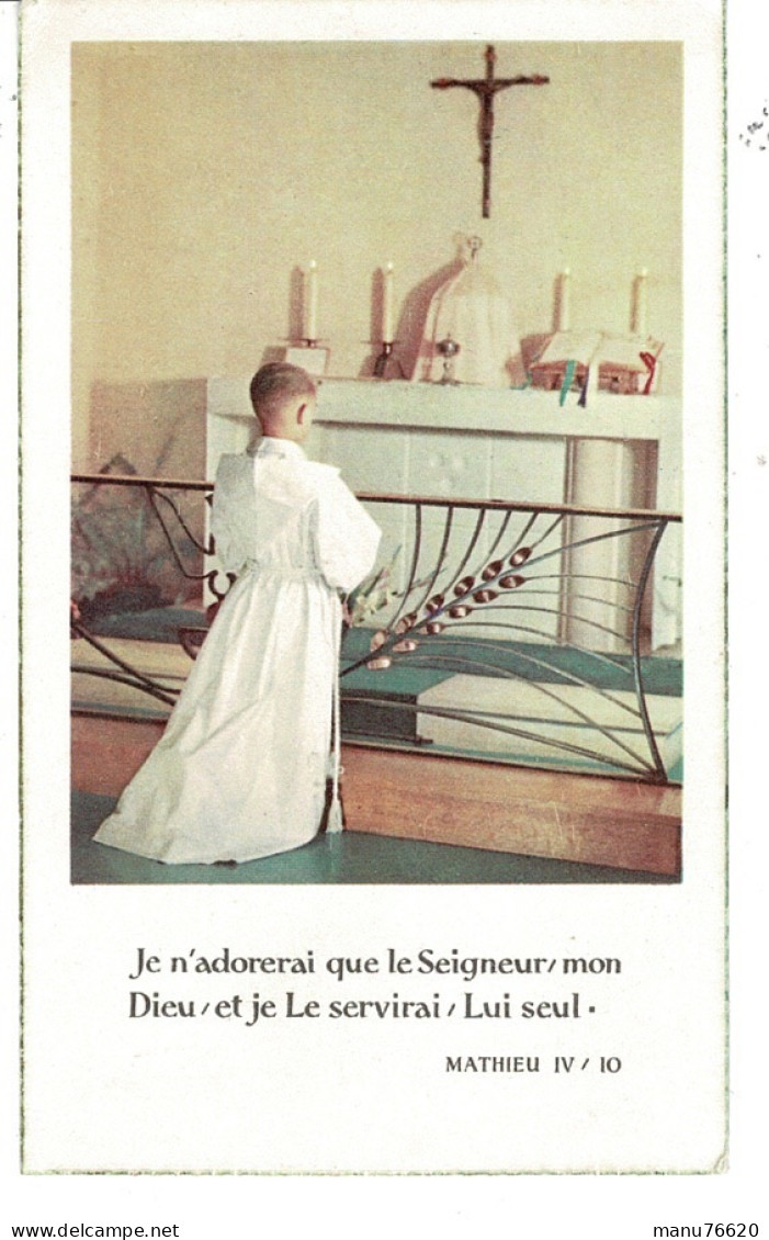 IMAGE RELIGIEUSE - CANIVET : Joel D...? Ligescourt - Somme - France . - Religion & Esotérisme
