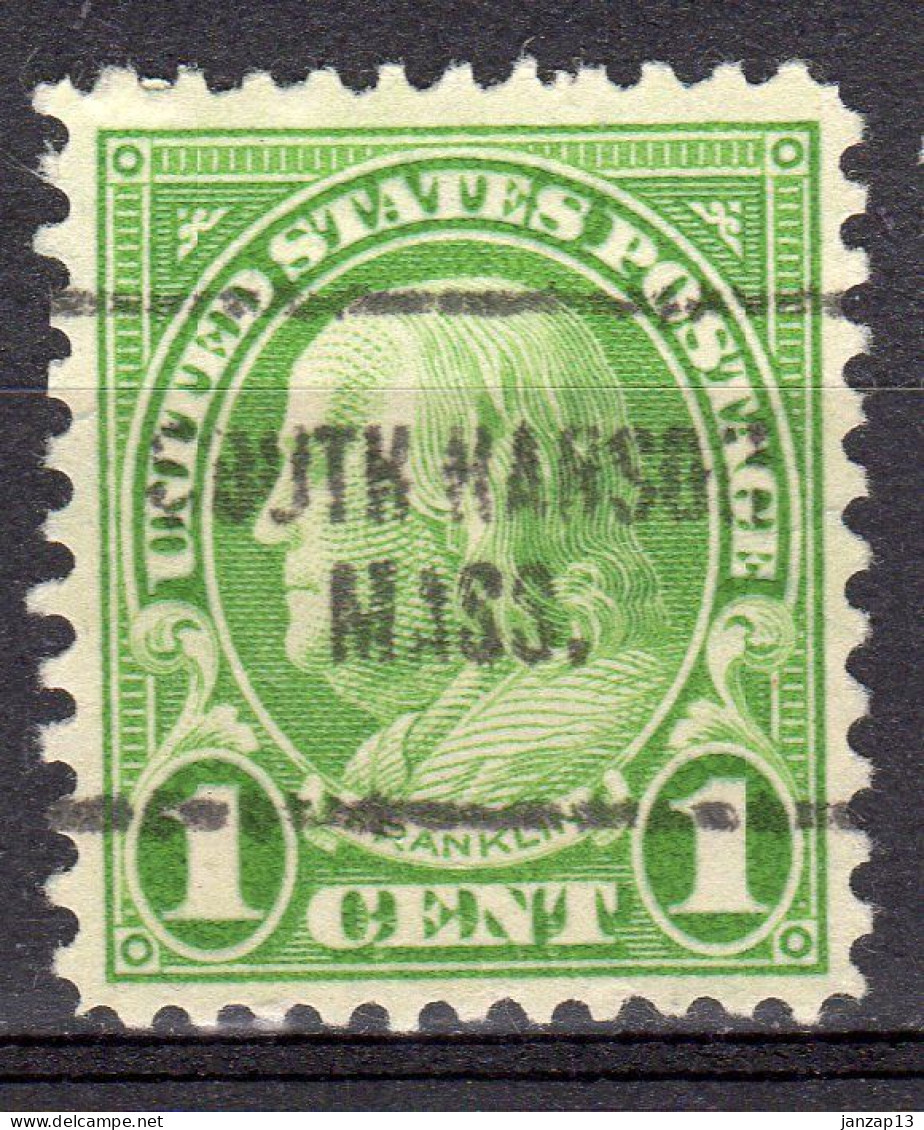 MM-564; USA Precancel/Vorausentwertung/Preo; SOUTH HANSON (MA), Type 704 - Préoblitérés