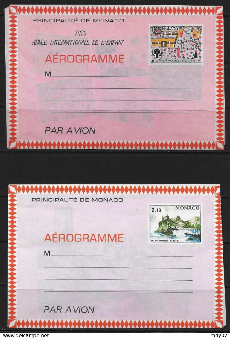 MONACO - AEROGRAMMES N° 503 ET 504 - NEUF - Interi Postali