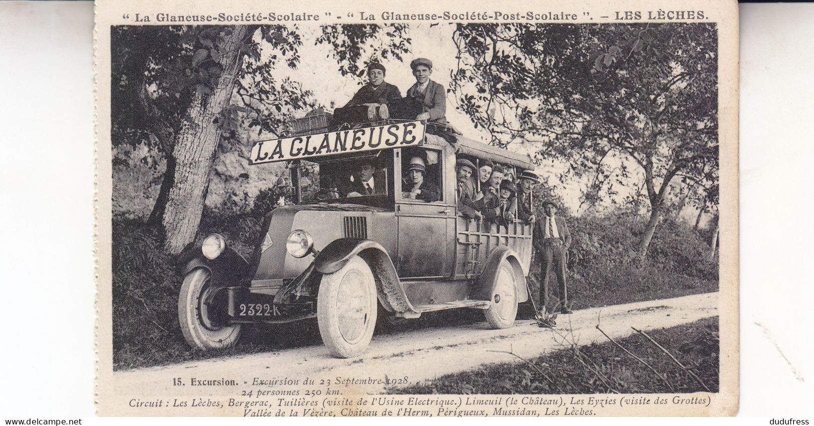 LES LECHES   LA GLANEUSE SOCIETE SCOLAIRE - Les Eyzies