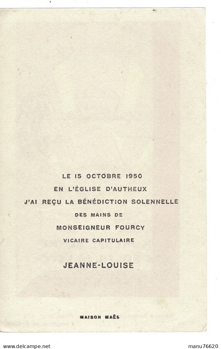 IMAGE RELIGIEUSE - CANIVET : Jeanne L...? Autheux - Somme - France . - Religion &  Esoterik
