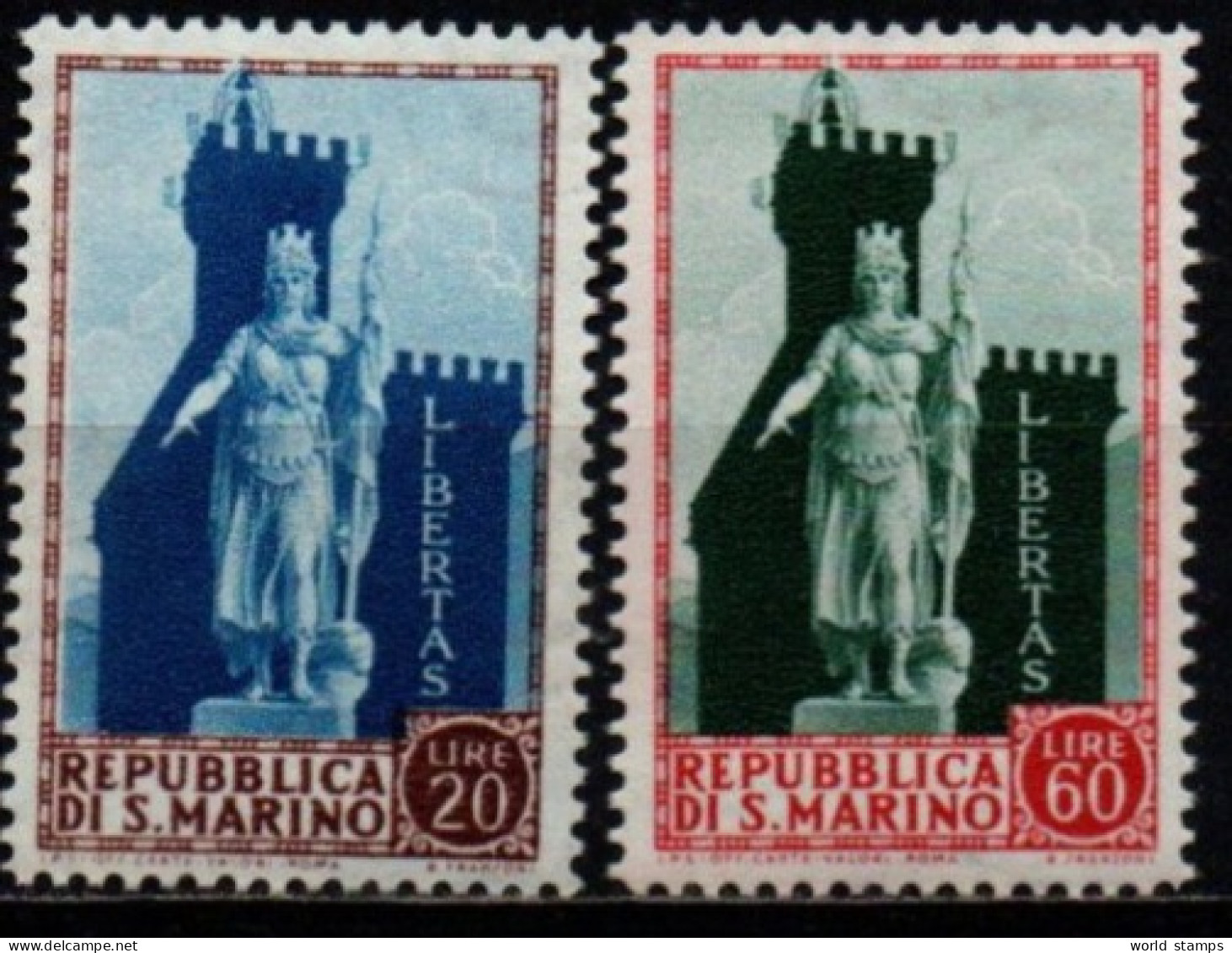 SAINT-MARIN 1954 ** - Unused Stamps